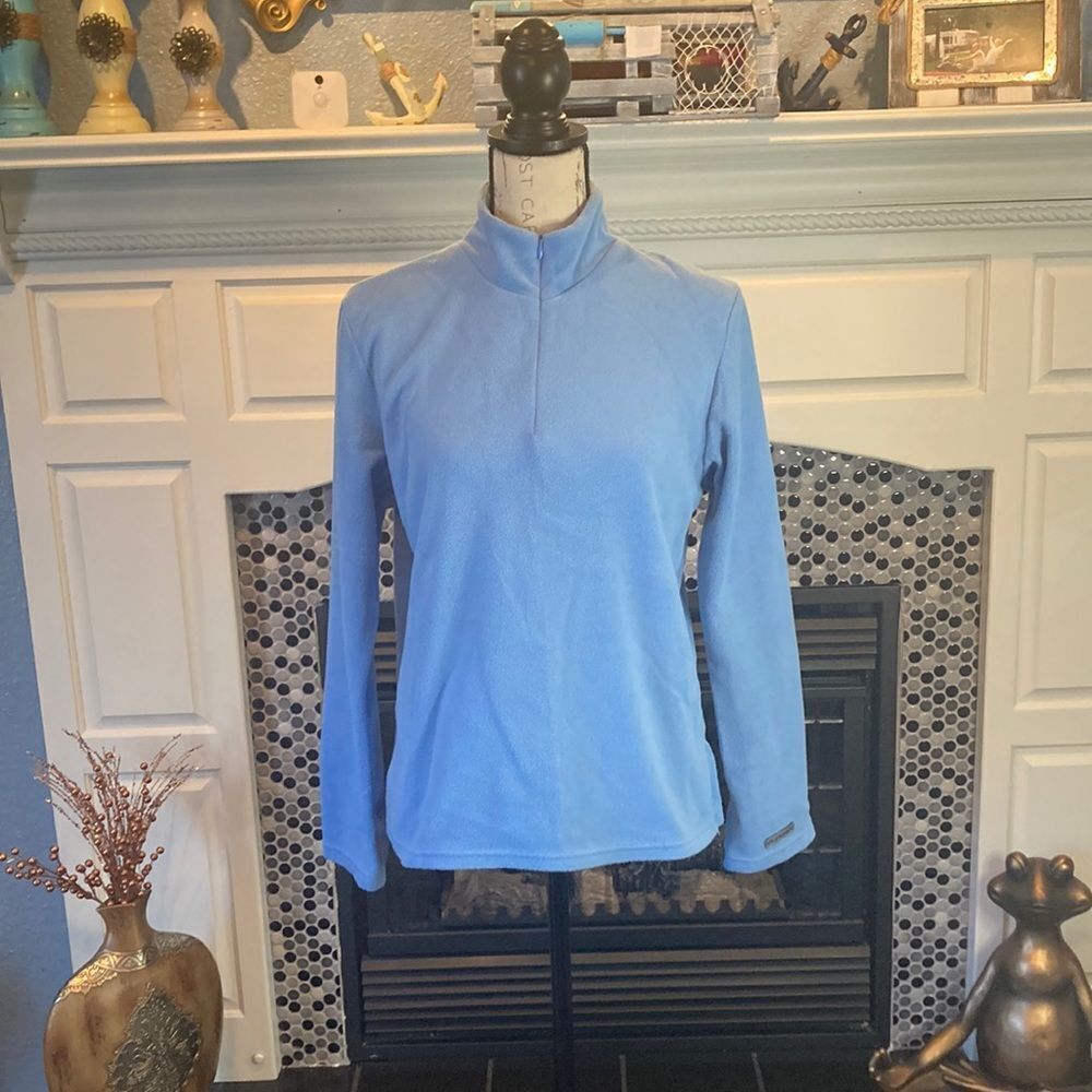 Old Navy blue fleece 1/4 zip sweatshirt,‎ size large